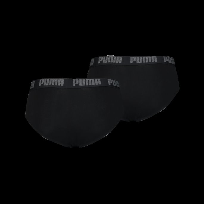 Svart-svart Puma På Tilbud Basic Herretruser 2 Stk