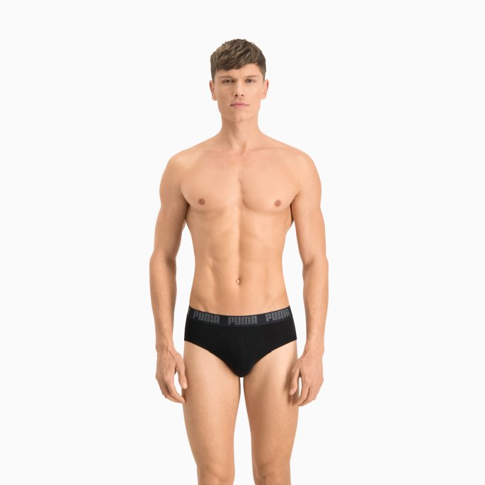 Puma På Tilbud Basic Herretruser 2-pakning Svart-svart