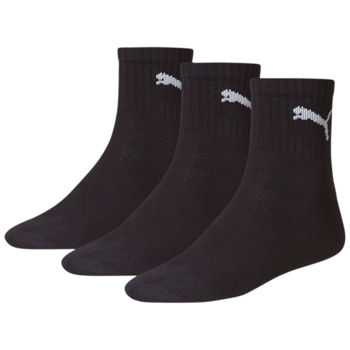Puma På Tilbud Unisex Korte Mannskapssokker 3-pakning Svart