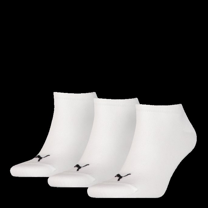 Puma På Tilbud Unisex Vanlige Sneaker-trenersokker 3-pakning Hvit