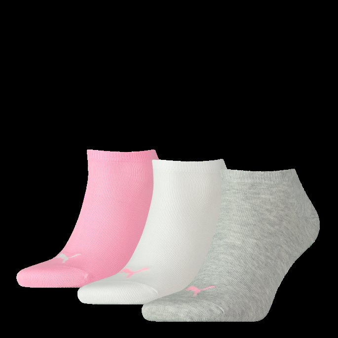 Puma På Tilbud Unisex Vanlig Sneaker Trainer Sokker 3 Pakning Prisme Rosa