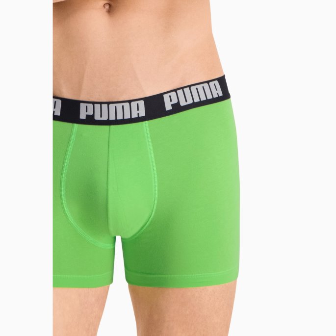 Puma På Tilbud Herre Basic Boxershorts 2-pakning Grønn-svart