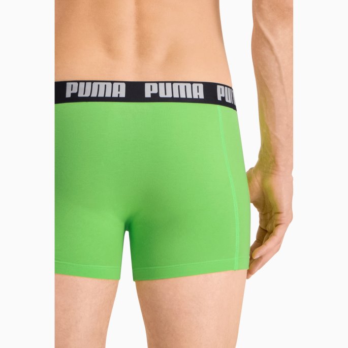 Puma På Tilbud Herre Basic Boxershorts 2-pakning Grønn-svart