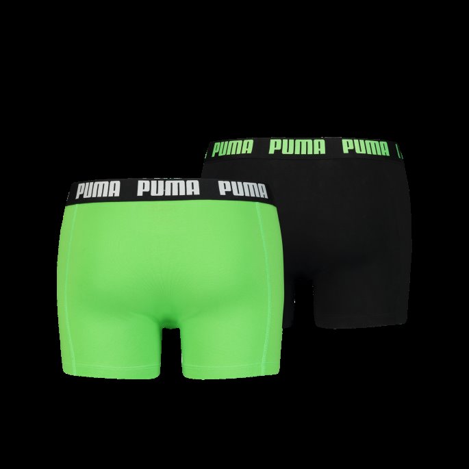 Puma På Tilbud Herre Basic Boxershorts 2-pakning Grønn-svart