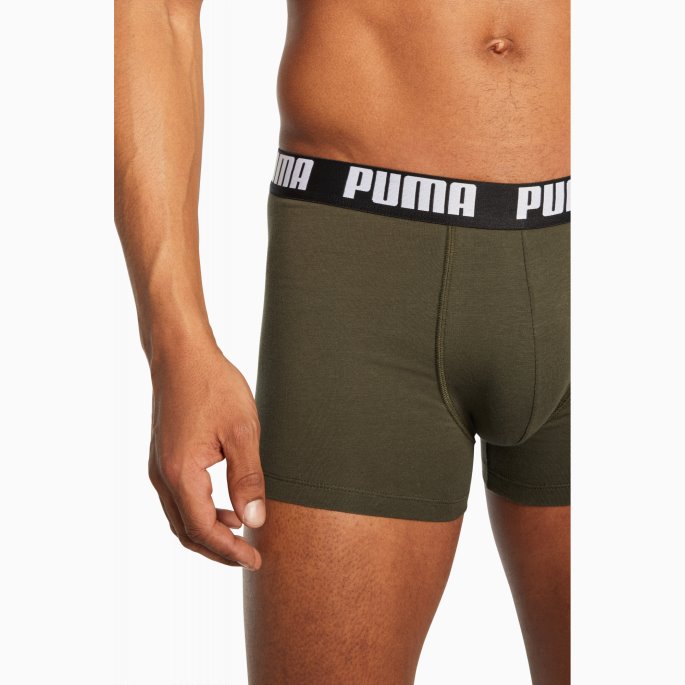 Puma På Tilbud Basic Herrebokser 2 Pakk Skog