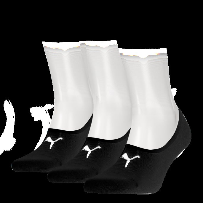 Puma På Tilbud Unisex Footie 3-pakning Svart