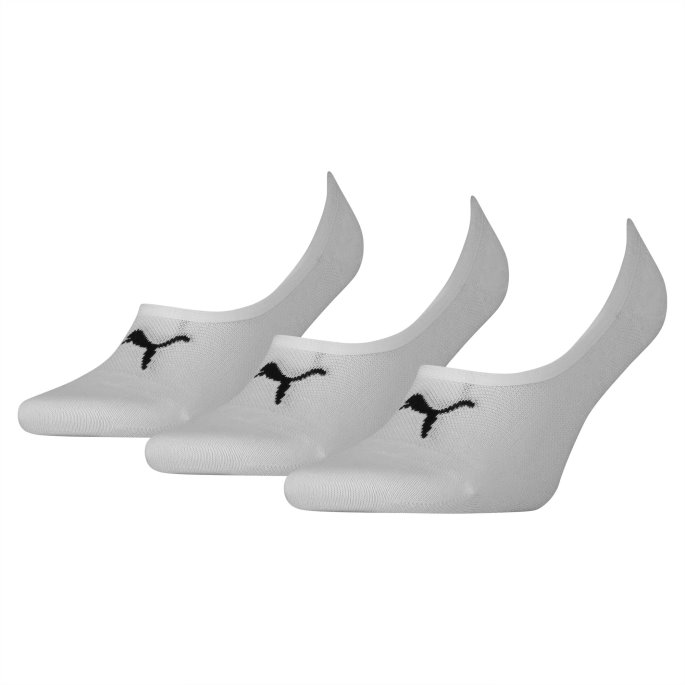 Hvit Puma På Tilbud Unisex Footie 3 Pakke