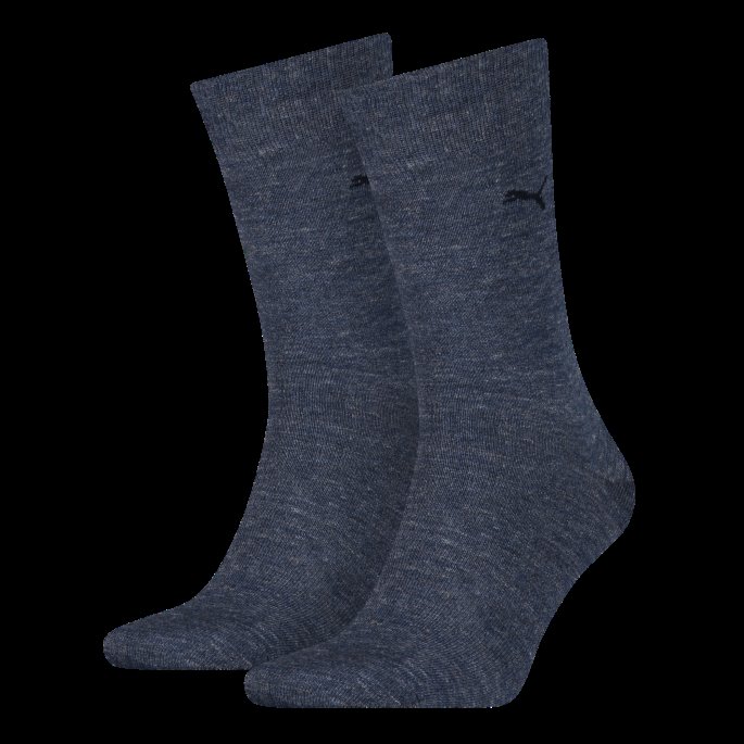 Puma På Tilbud Klassiske Sokker For Menn 2-pakning Denim Blå