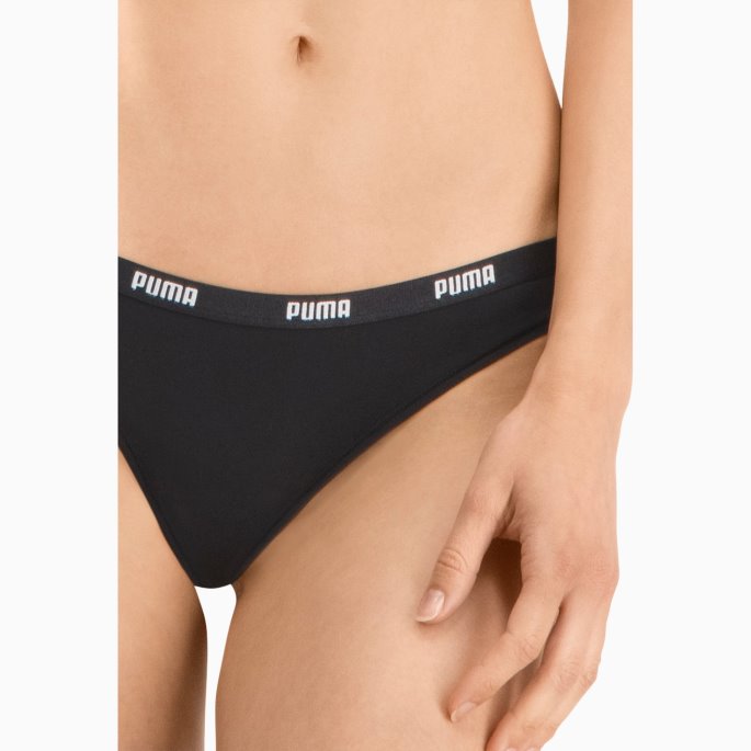 Svart Puma På Tilbud Damesnor 3 Pakke