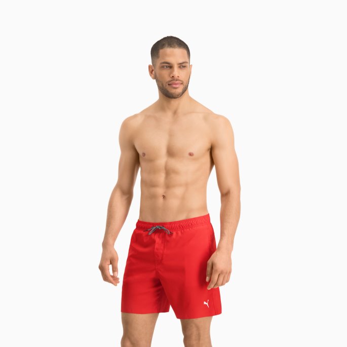 Puma På Tilbud Svømmeshorts For Menn, Rød