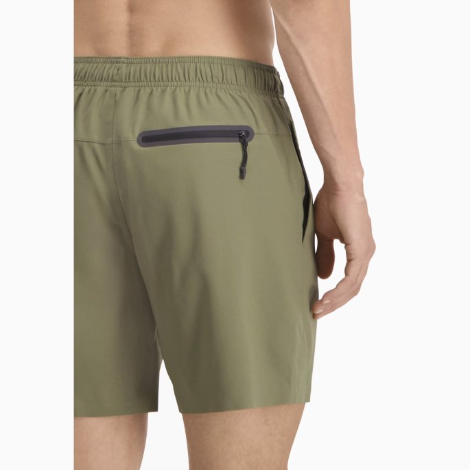 Puma På Tilbud Svømme Mellomlang Badeshorts For Menn Armygrønn