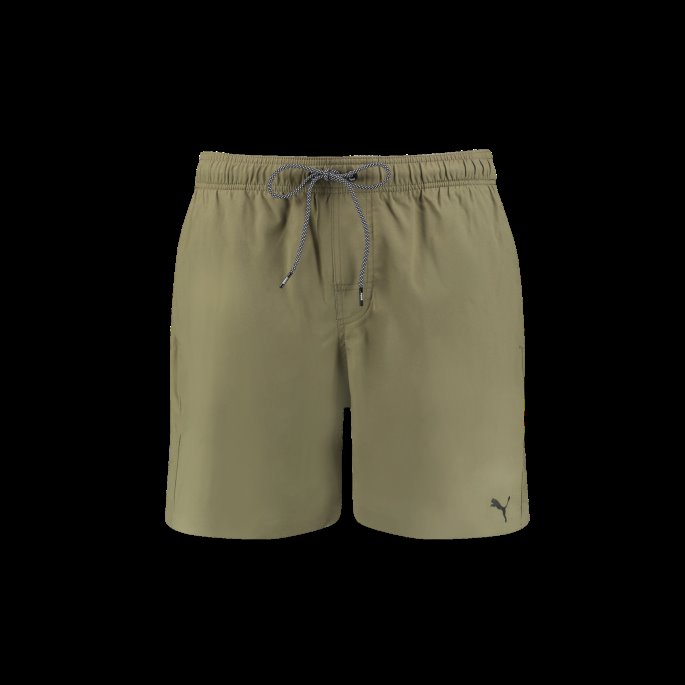 Puma På Tilbud Svømme Mellomlang Badeshorts For Menn Armygrønn