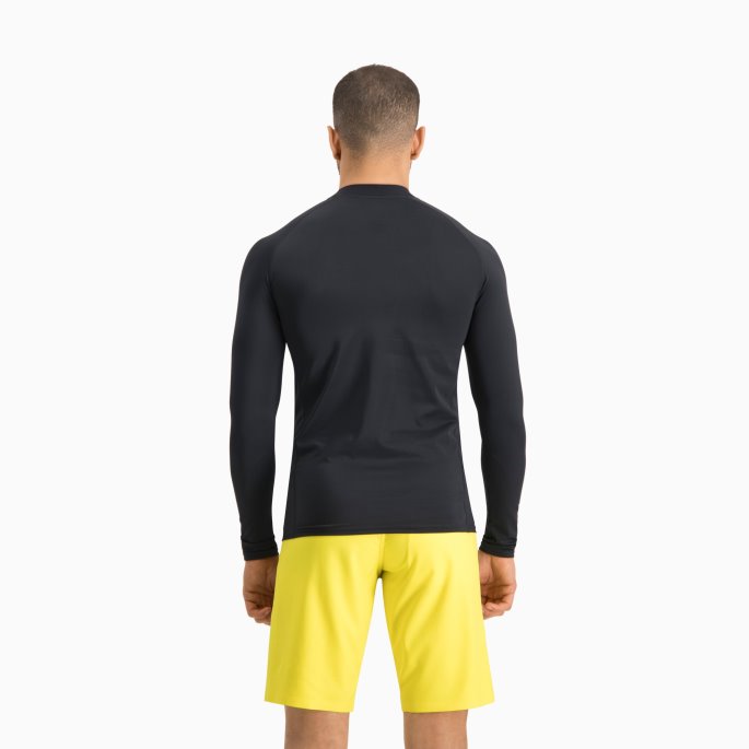 Puma På Tilbud Swim Men Langermet Rash Guard Svart