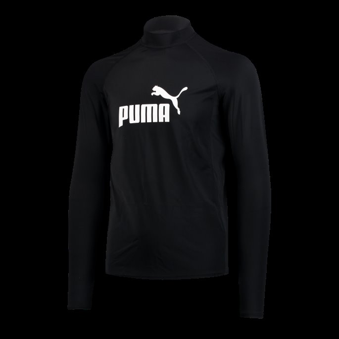 Puma På Tilbud Swim Men Langermet Rash Guard Svart
