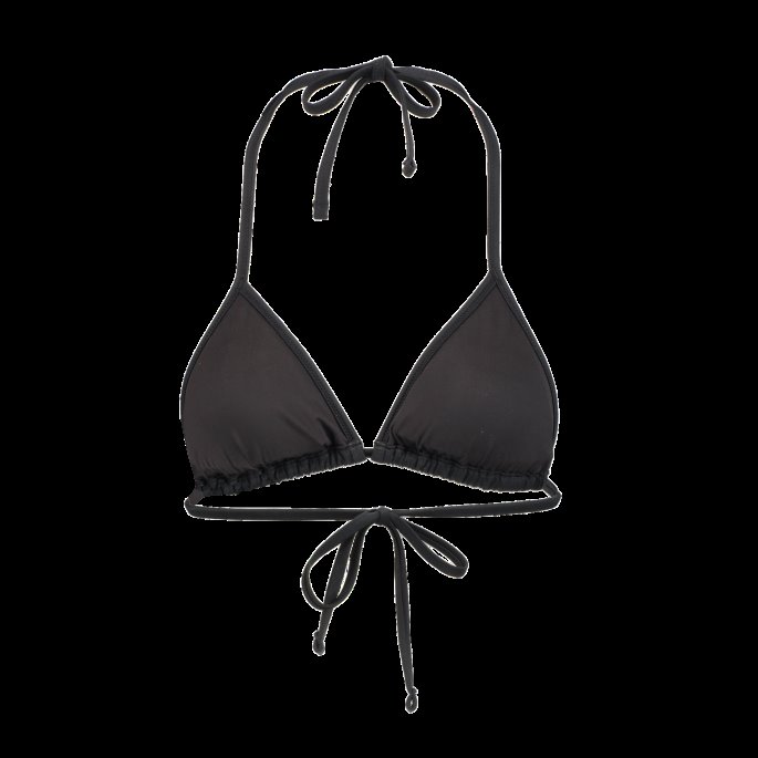 Svart Puma På Tilbud Svømme Triangel Bikini Topp For Kvinner