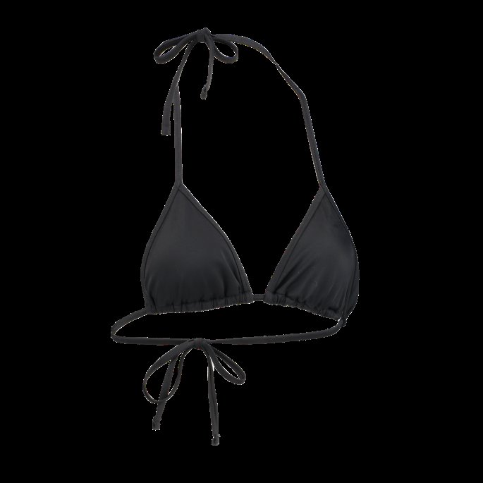Svart Puma På Tilbud Svømme Triangel Bikini Topp For Kvinner