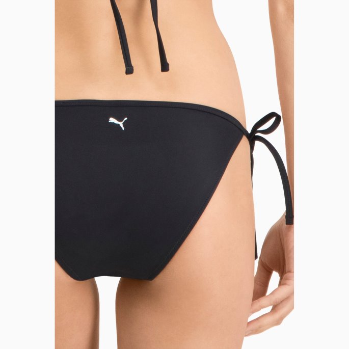Puma På Tilbud Svømme Bikinibukse For Kvinner Sideslips Svart