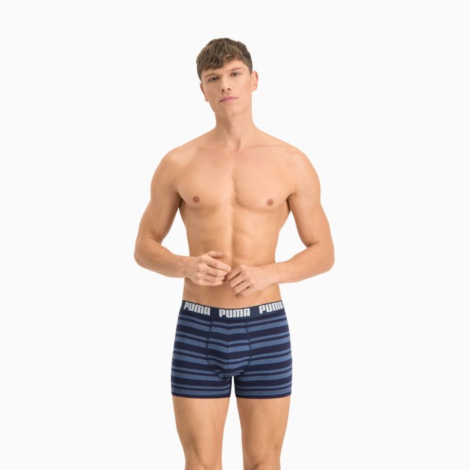 Puma På Tilbud Heritage Stripe Herrebokser 2-pak Denim