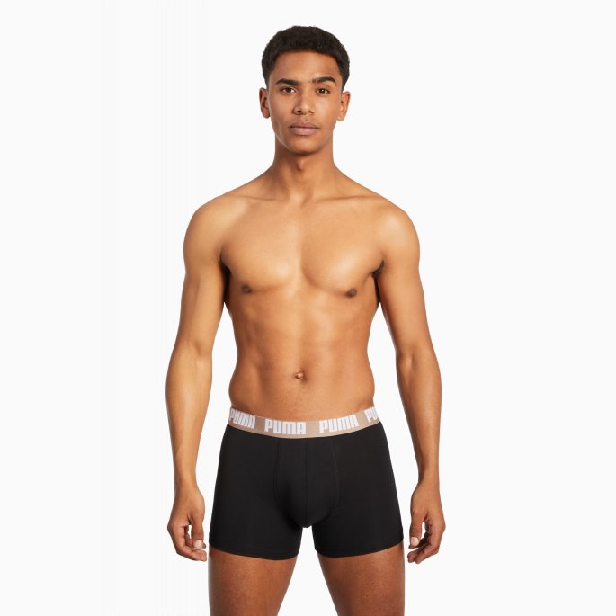 Puma På Tilbud Heritage Stripe Herrebokser 2-pakning Brun Kombo