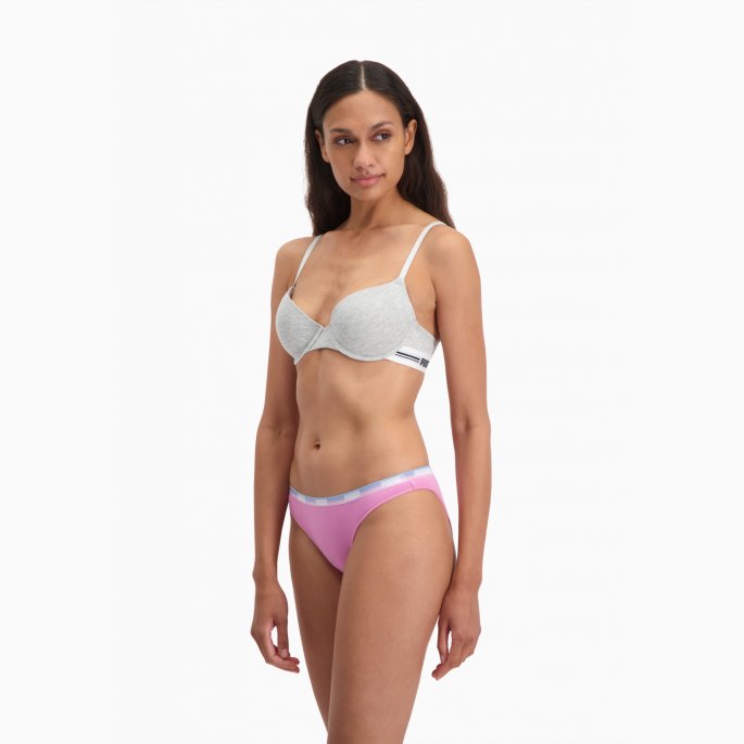 Puma På Tilbud Dame Bikini Undertøy 2 Pakke Rosa Glasur