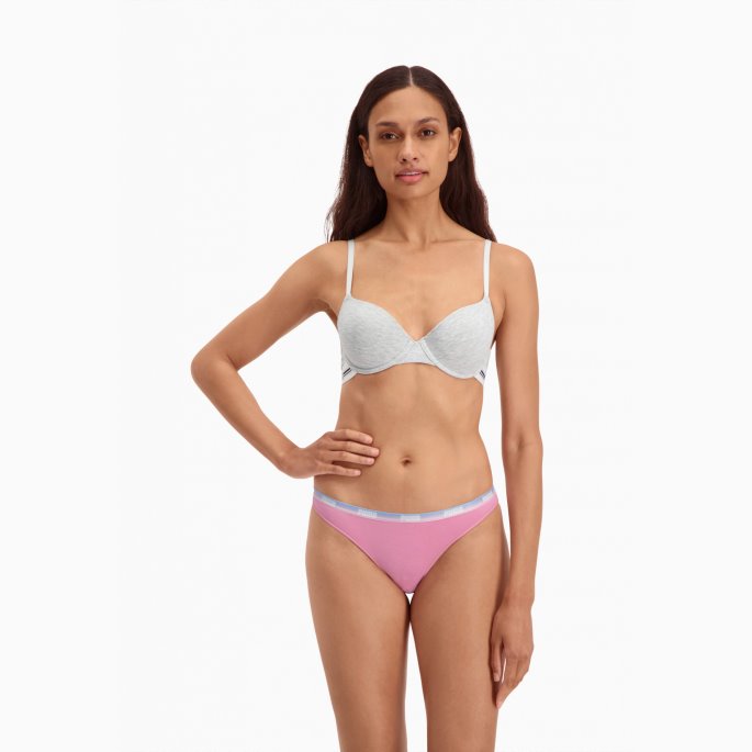 Puma På Tilbud Dame Bikini Undertøy 2 Pakke Rosa Glasur