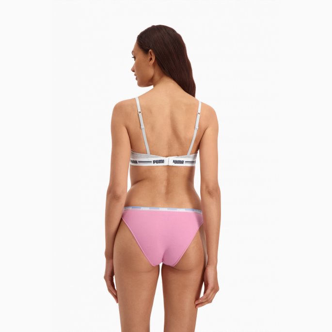 Puma På Tilbud Dame Bikini Undertøy 2 Pakke Rosa Glasur