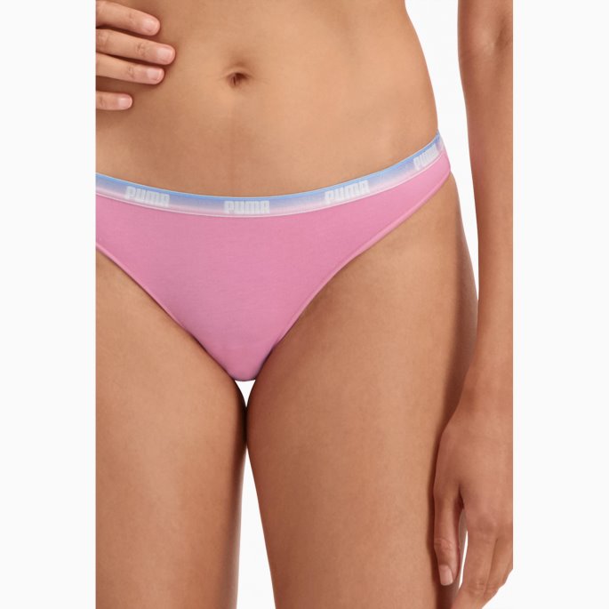 Puma På Tilbud Dame Bikini Undertøy 2 Pakke Rosa Glasur