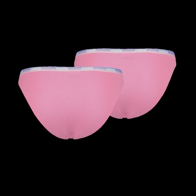 Puma På Tilbud Dame Bikini Undertøy 2 Pakke Rosa Glasur