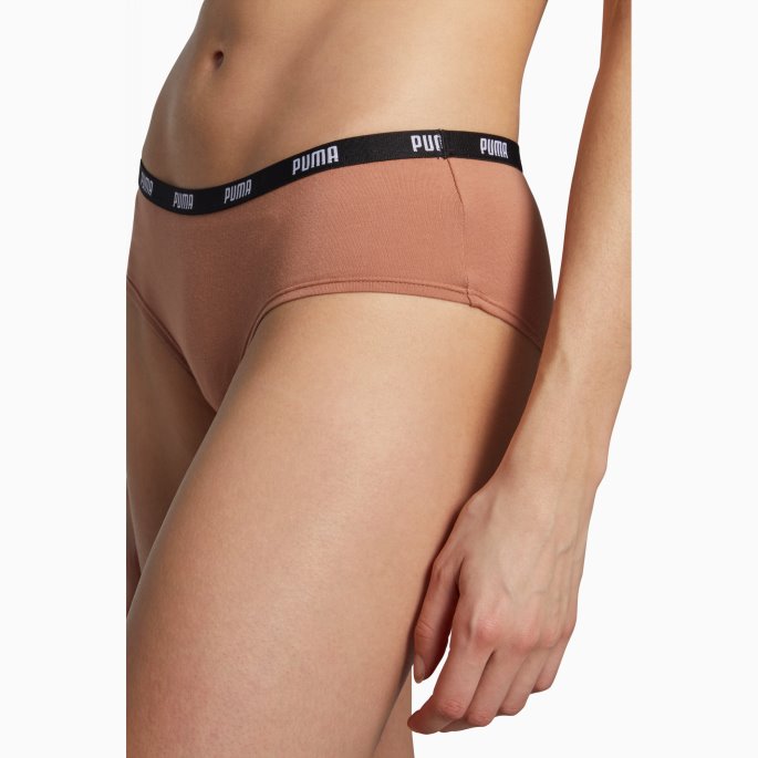 Puma På Tilbud Dame Hipster 2 Pack Karamell