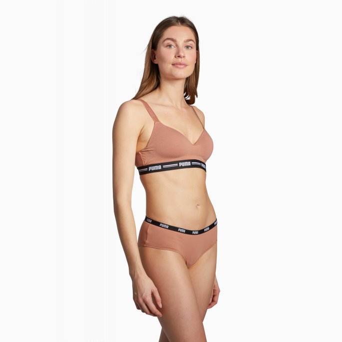 Puma På Tilbud Dame Hipster 2 Pack Karamell