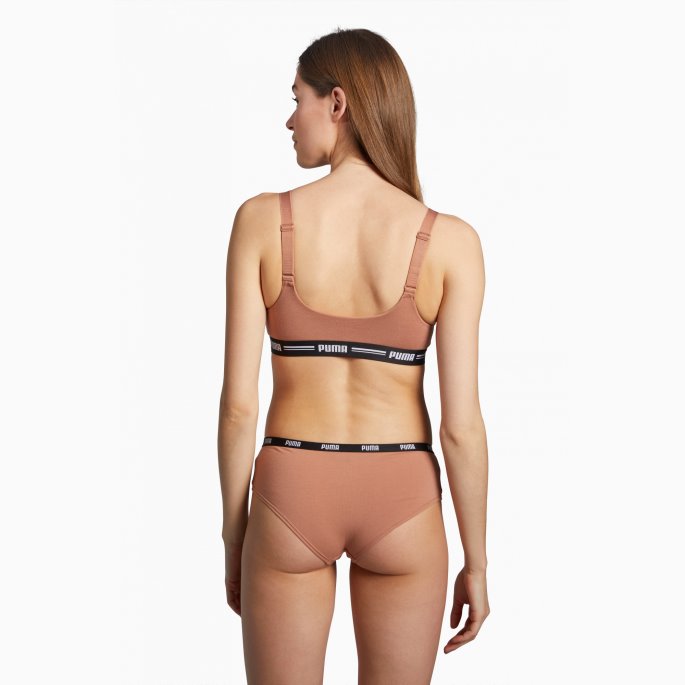 Puma På Tilbud Dame Hipster 2 Pack Karamell