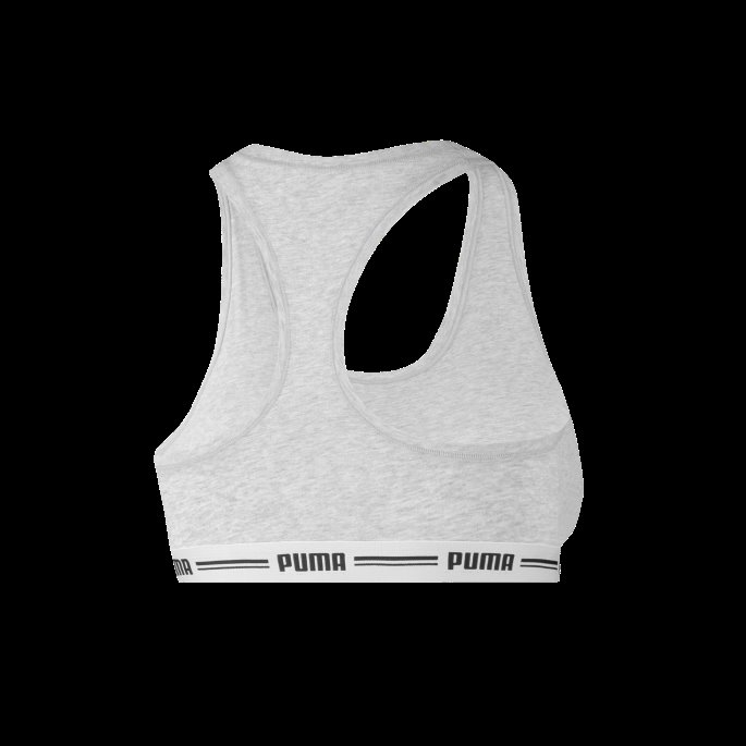 Puma På Tilbud Dame Racer Rygg Topp 1 Pakke Gråmelert