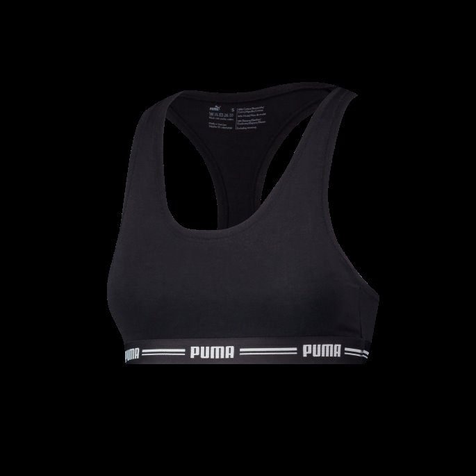 Svart Puma På Tilbud Dame Racer Rygg Topp 1 Pakke