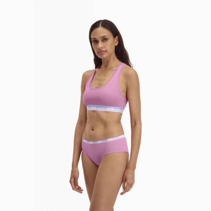 Puma På Tilbud Dame Racer Rygg Topp 1 Pakke Rosa Glasur