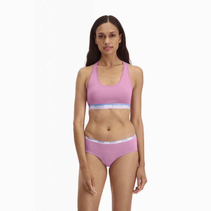 Puma På Tilbud Dame Racer Rygg Topp 1 Pakke Rosa Glasur