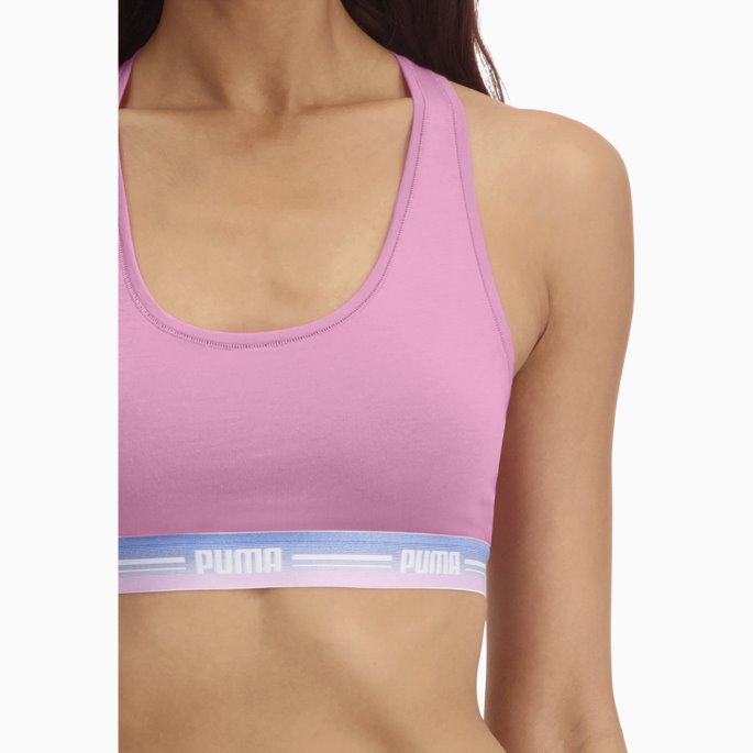 Puma På Tilbud Dame Racer Rygg Topp 1 Pakke Rosa Glasur