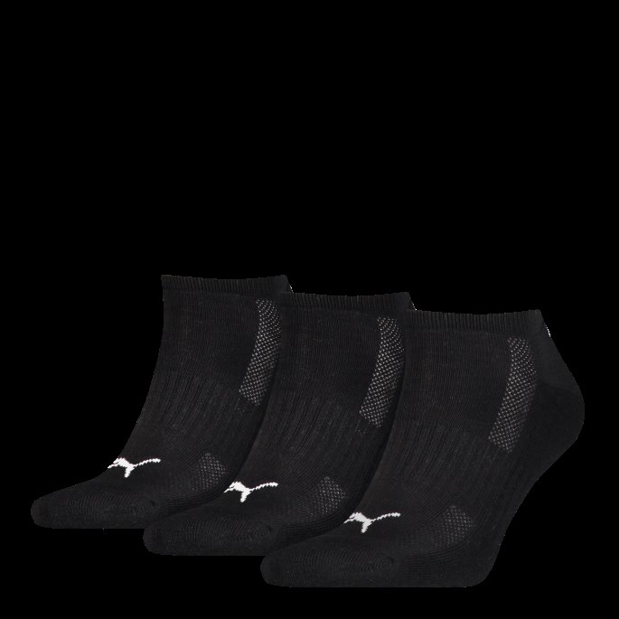 Puma På Tilbud Unisex Polstrede Sneakersokker 3-pakning Svart