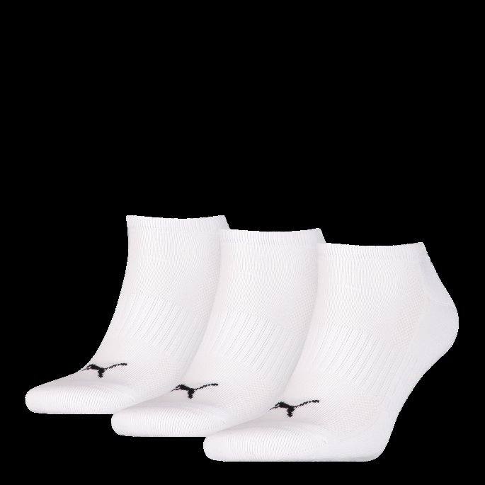 Hvite Puma På Tilbud Unisex Polstrede Joggesko Sokker 3 Stk