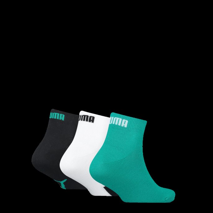 Puma På Tilbud Barns Bwt Quarter Sokker 3 Pack Aqua