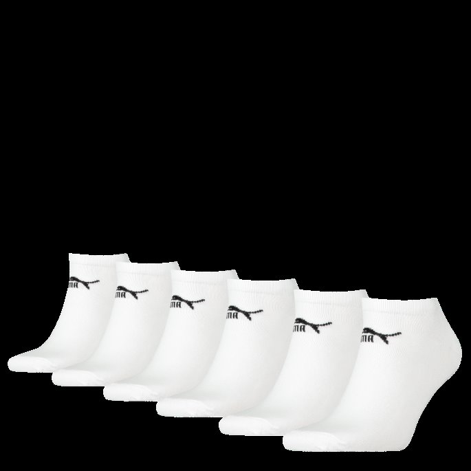 Puma På Tilbud Elementer Sneaker Sokker 6 Pack Hvit