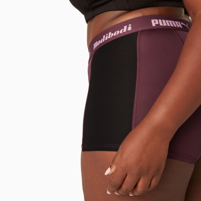 Druevin - Rosa Puma På Tilbud X Modibodi Active Boyshort (moderat-tung)