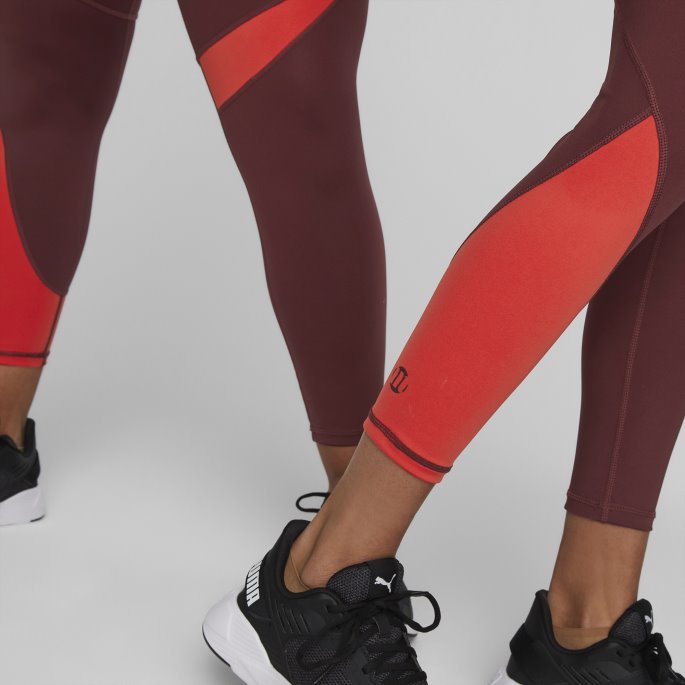 Puma På Tilbud X Modibodi 7-8 Leggings Kvinner Aubergine -brent Rød