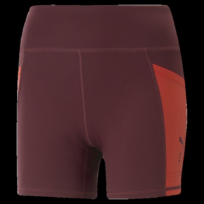 Aubergine -brent Rød Puma På Tilbud X Modibodi Active Bikershorts Kvinner