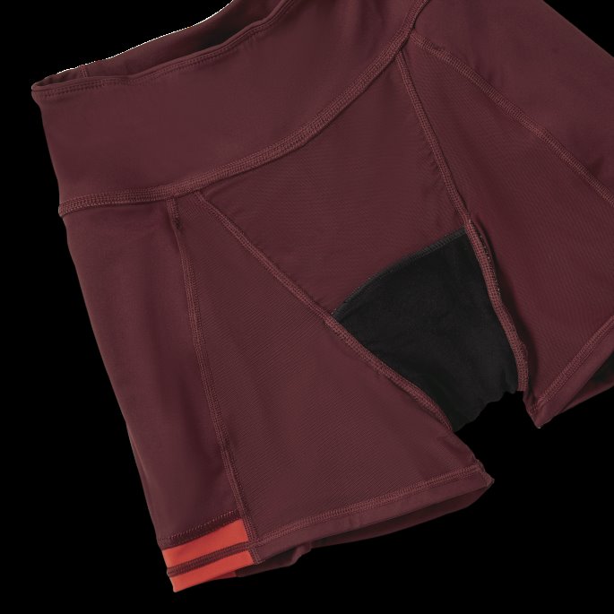 Puma På Tilbud X Modibodi Active Bikershorts Kvinner Aubergine -brent Rød