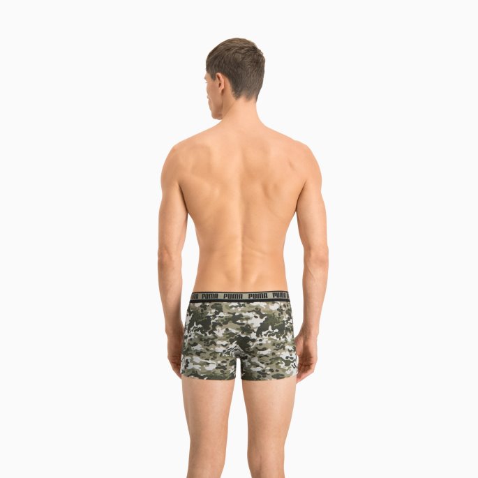 Grønn Combo Herre Camo Boxer 2 Pack Puma På Salg