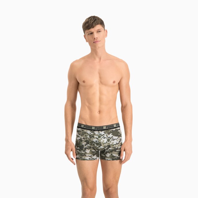 Grønn Combo Herre Camo Boxer 2 Pack Puma På Salg