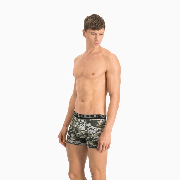 Grønn Combo Herre Camo Boxer 2 Pack Puma På Salg