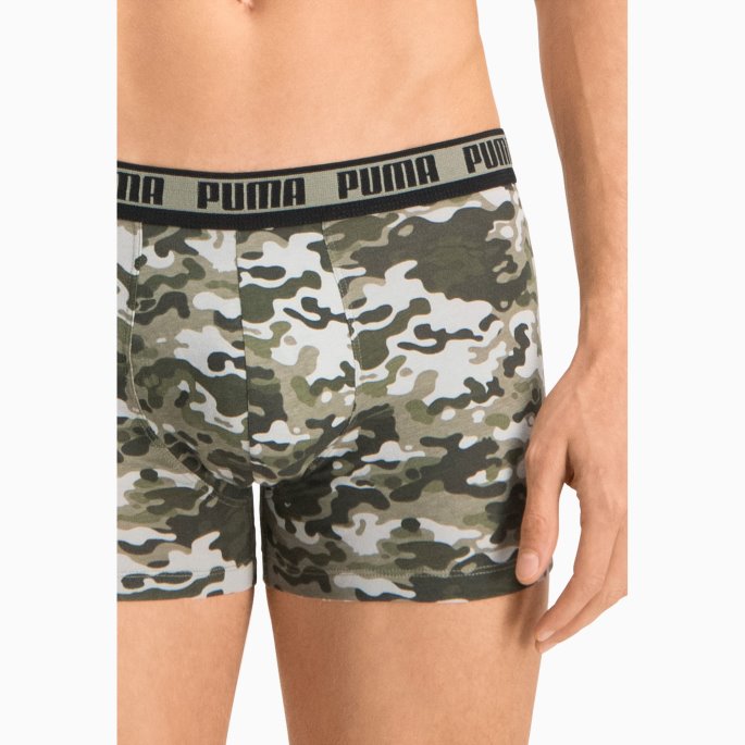 Grønn Combo Herre Camo Boxer 2 Pack Puma På Salg