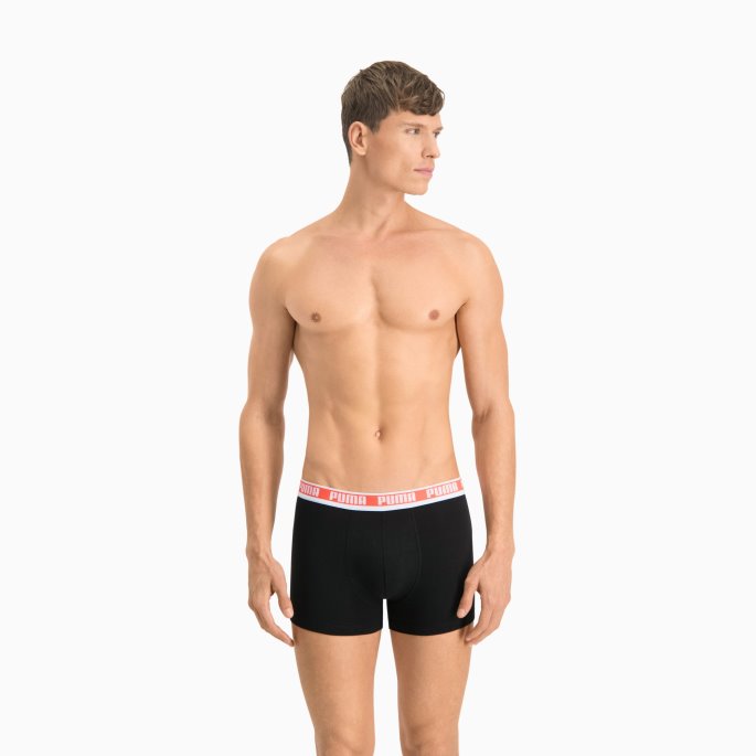 Herre Camo Boxer 2 Pack Puma På Tilbud Svart-grå Melange