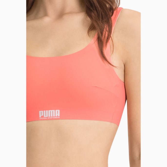Rosa Damesporty Polstret Topp 1 Pakke Puma På Salg